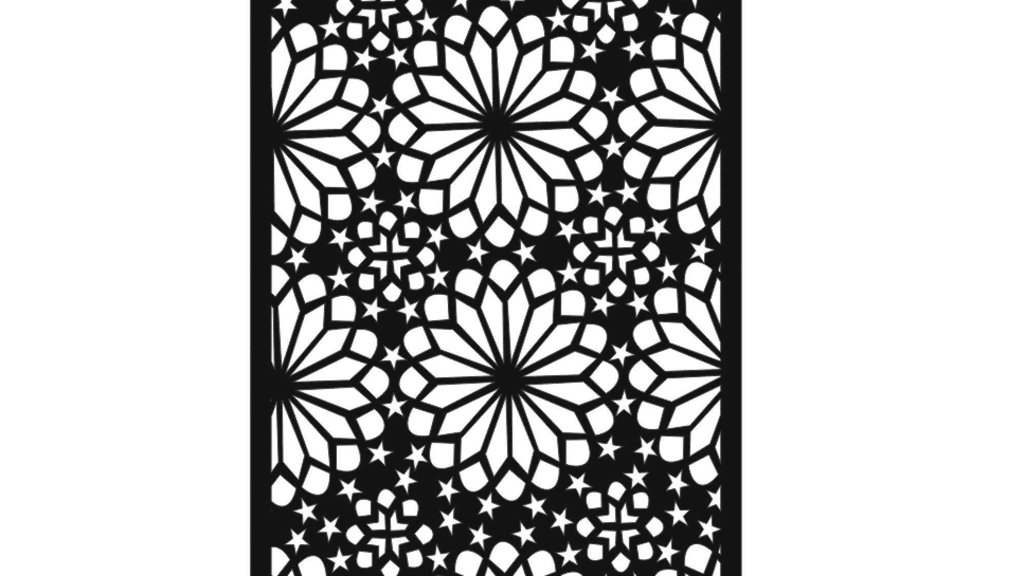 Jali for Laser Cutting Vector DXF File Free Download A001588