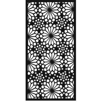 Jali for Laser Cutting Vector DXF File Free Download A001588