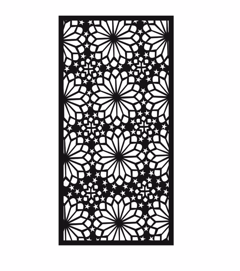 Jali for Laser Cutting Vector DXF File Free Download A001588
