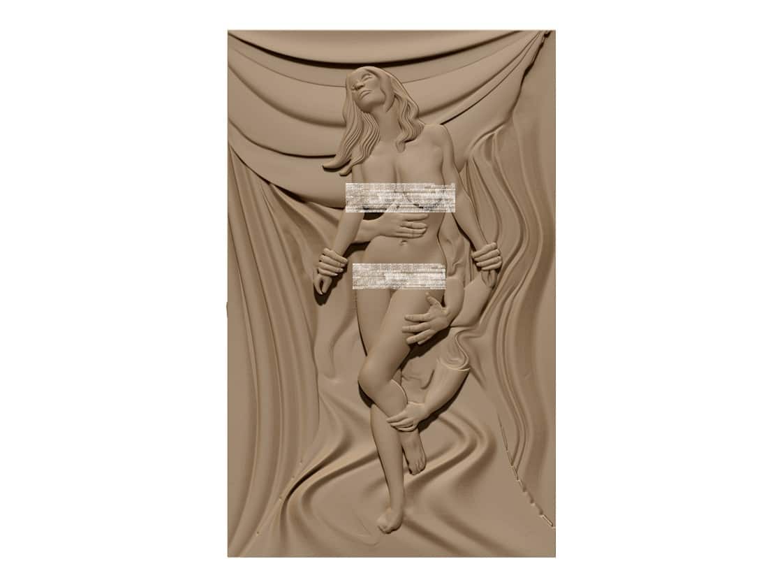 ManCave Capitative Sexy Girl 3D Model STL File Free Download A001605