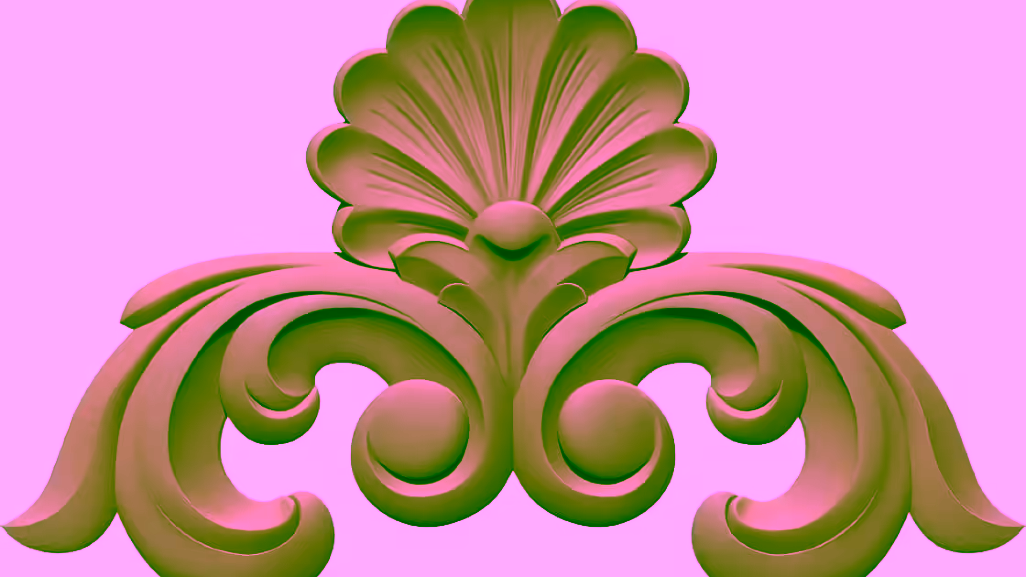Ornament Carving Design STL File Free Download A001616