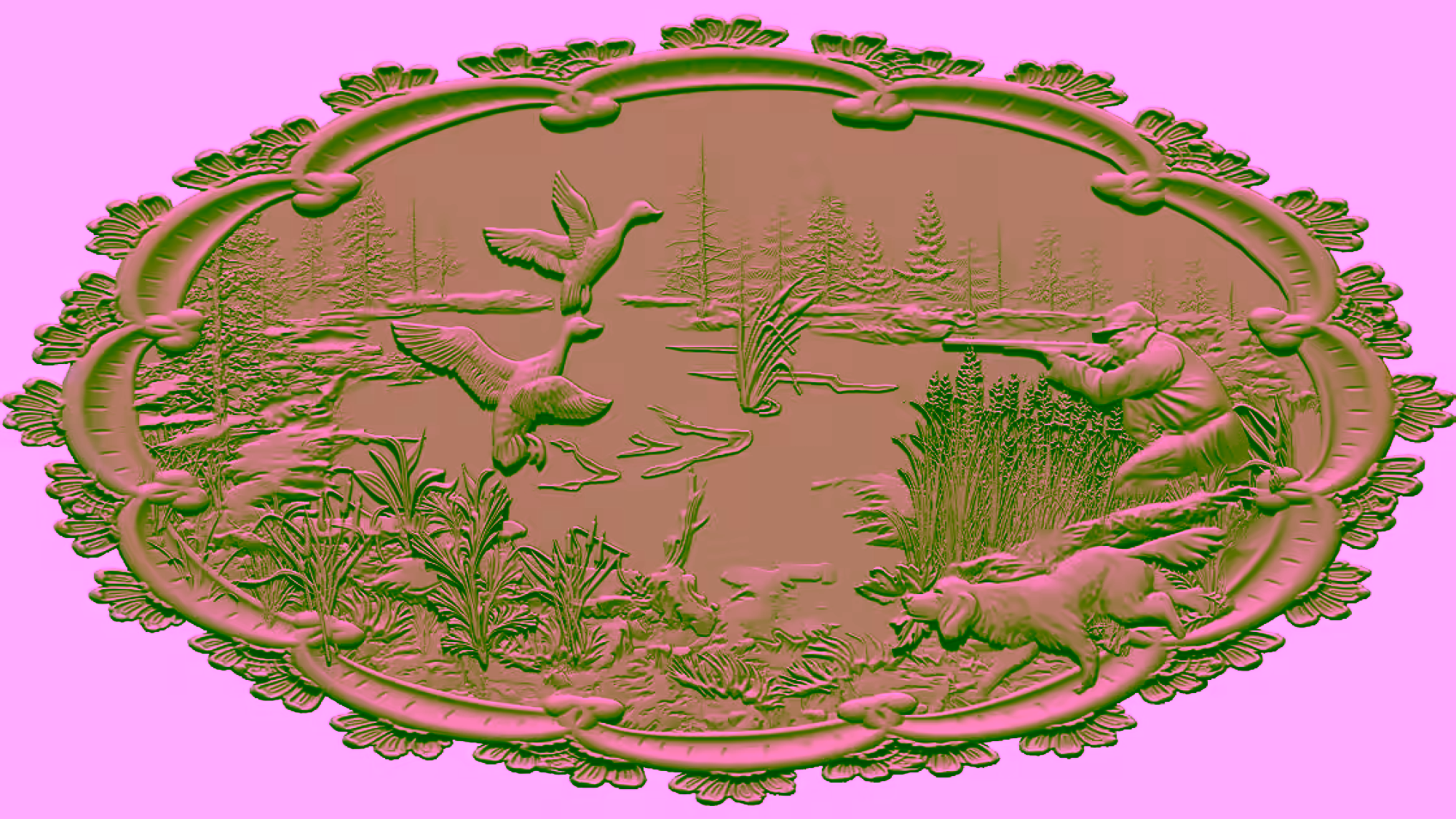 Painting Art 3D Model STL File Free Download A001591
