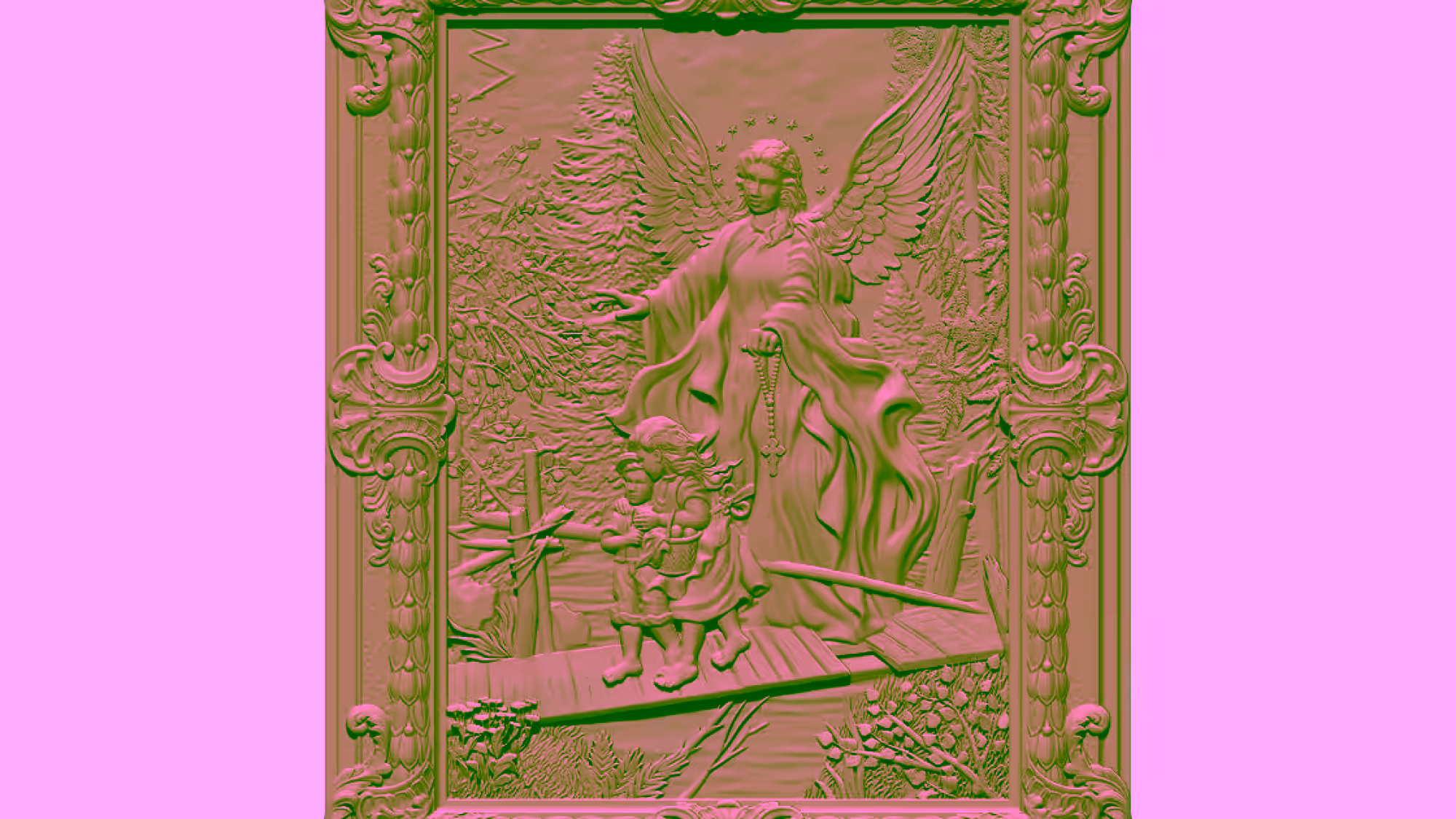 Painting Art 3D Model STL File Free Download A001597