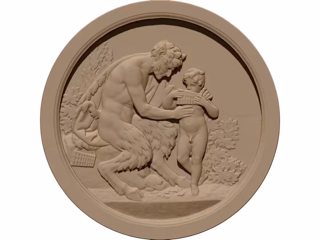 Pan mit Apollo 3D Model STL File Free Download A001600