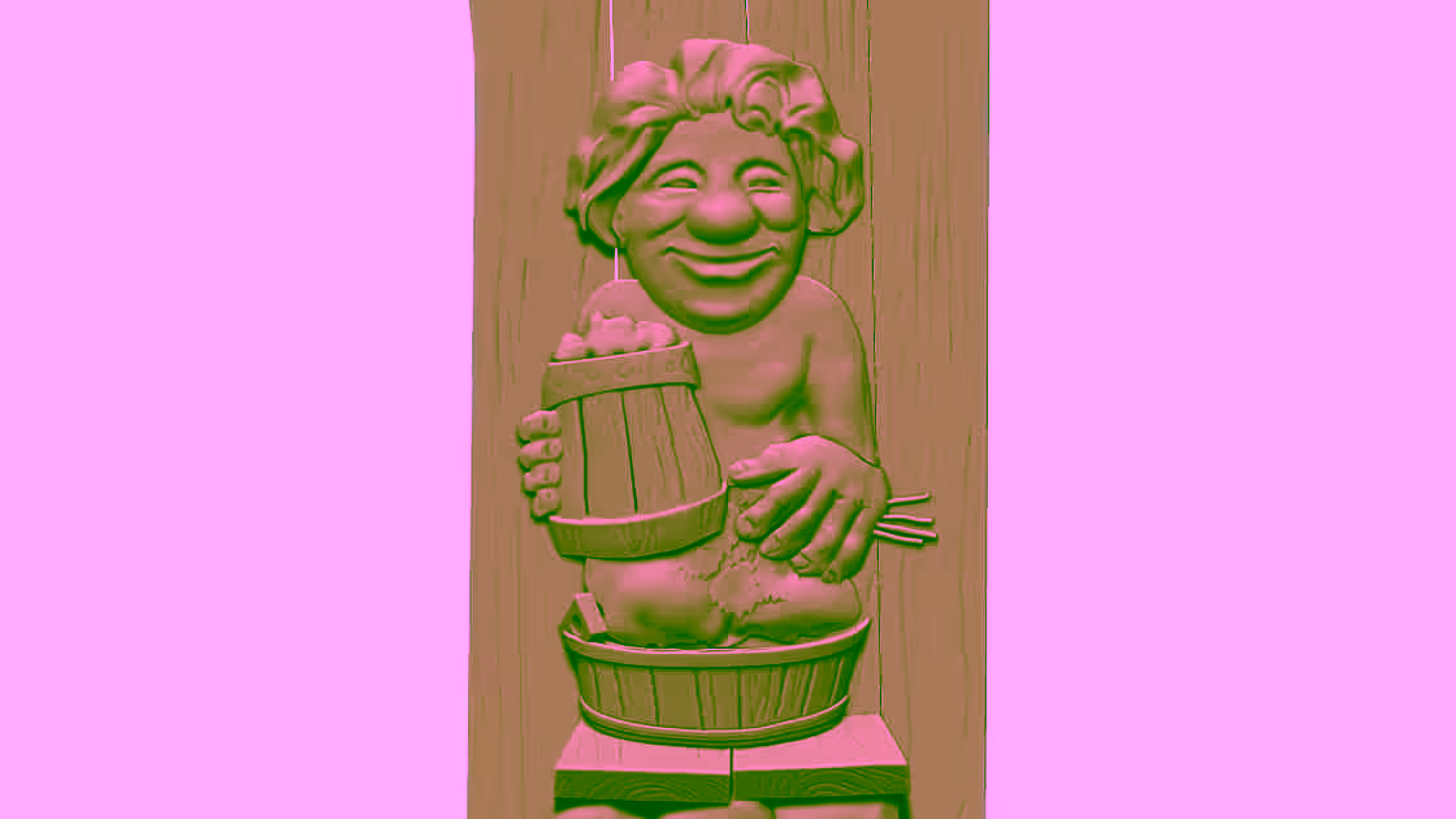 Sauna Grog Mug Bathing Fun 3D Model STL File Free Download A001599