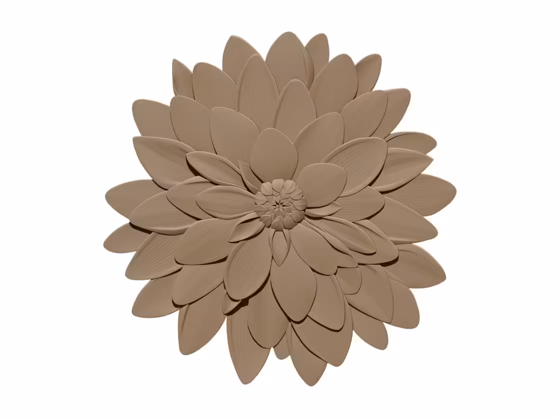 Flower 3D Model STL File Free Download A001582