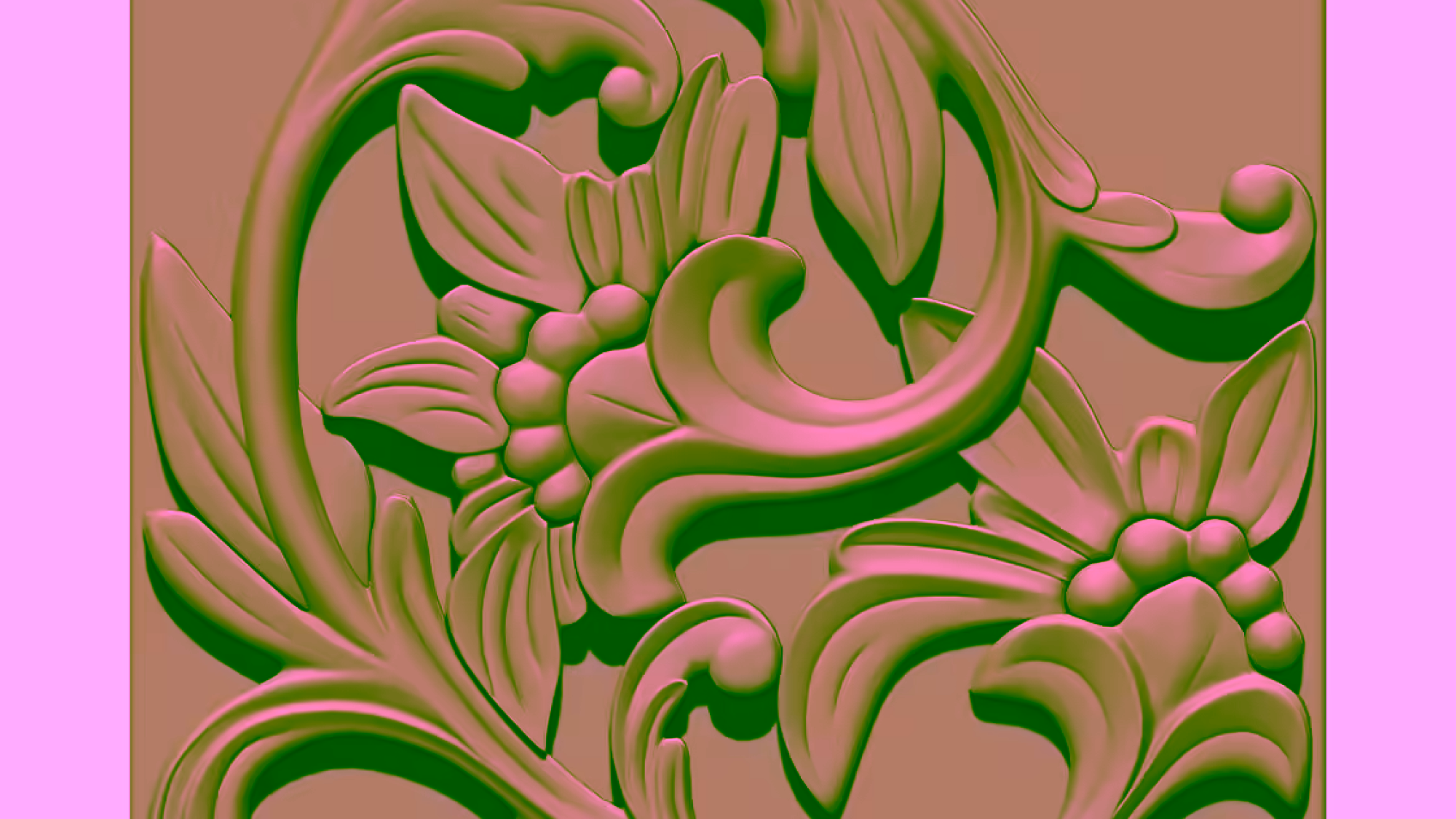 Ornamental Design 3D Model RLF File Free Download A001782