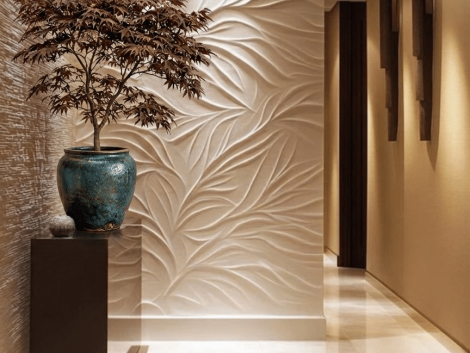 Modern Bas-Relief Decorative Feature Wall (1)