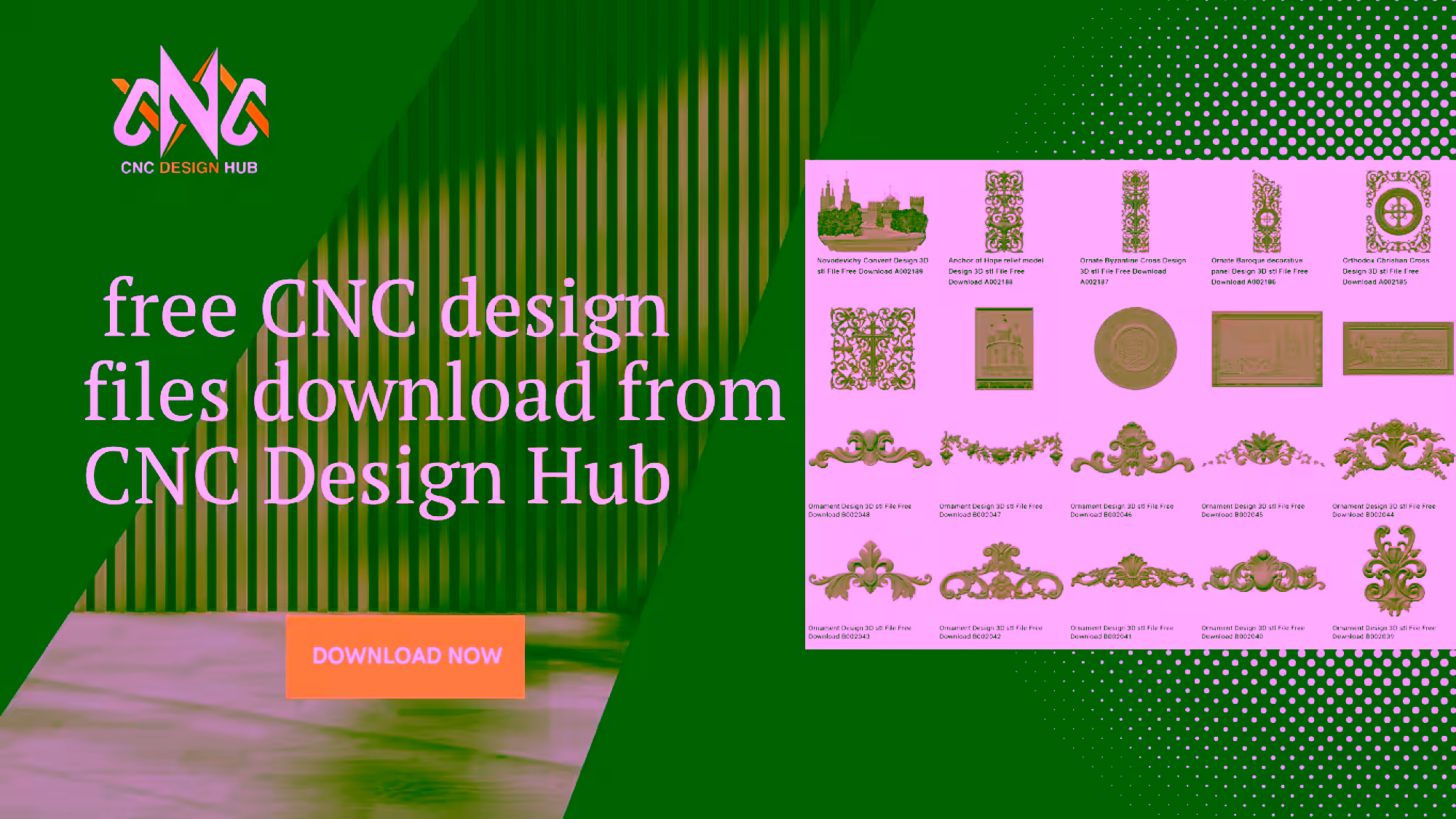 free CNC design files download from CNC Design Hub