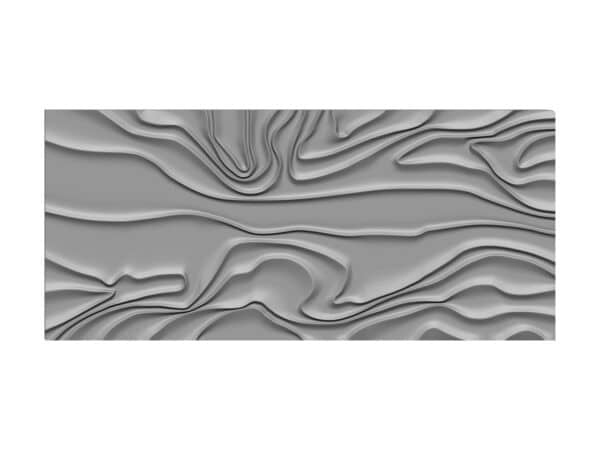 Modern 3D Abstract Wave Wall Panel STL File for CNC Router | Luxury Flow Texture Relief