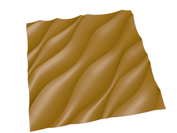 3D Wave Texture Panel STL File for CNC Router | Modern Wall Cladding Relief Design