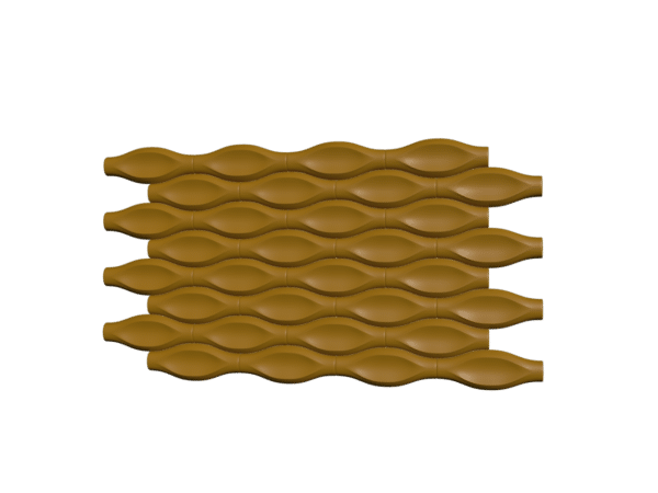 Modern 3D Wave Spindle Wall Panel – CNC Decorative Texture (OBJ File)