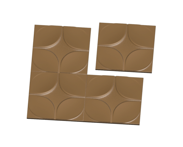 Mid-Century Retro Geometric Wall Tile – 3D CNC Modular Relief Design (OBJ File)