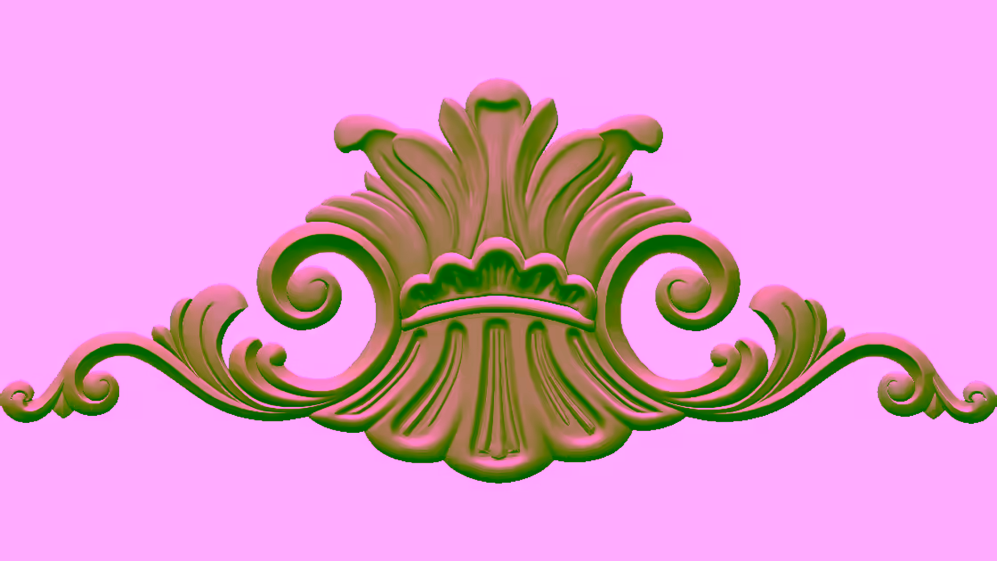 Decorative Ornament CNC STL Design A002355